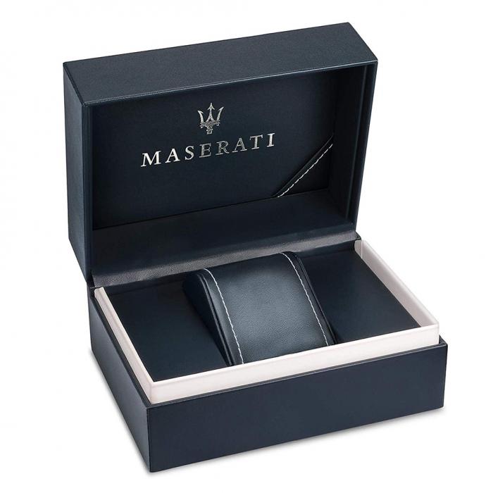 SKU-42494 / MASERATI Royale Chronograph Black Stainless Steel Bracelet