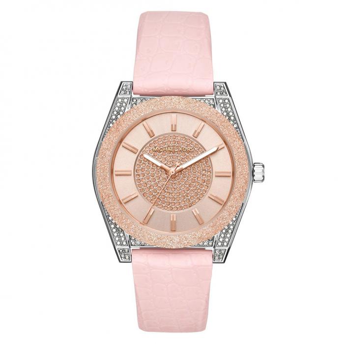 SKU-42464 / MICHAEL KORS Channing Crystals Pink Silicone Strap