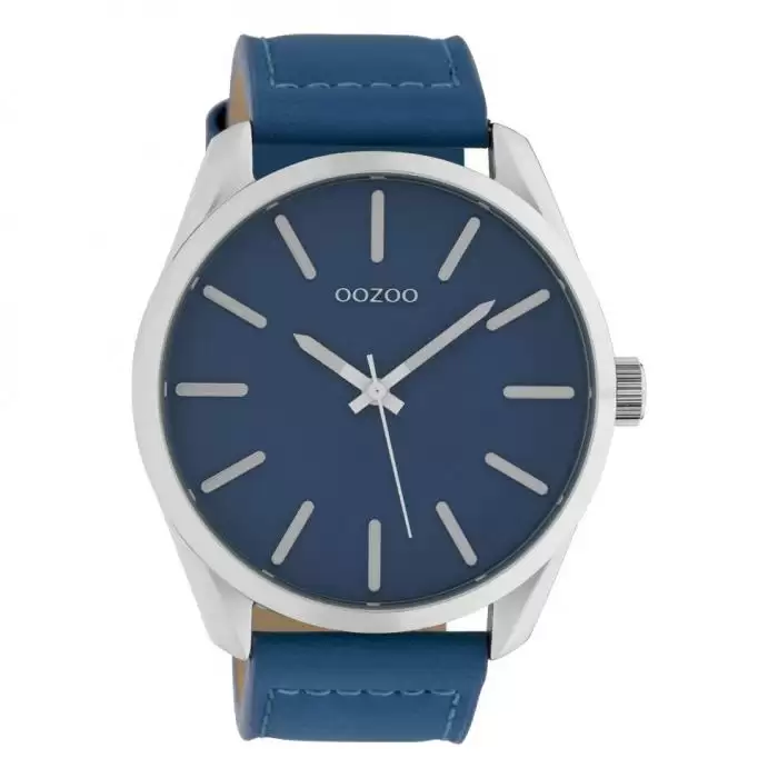 SKU-42551 / OOZOO Timepieces Blue Leather Strap