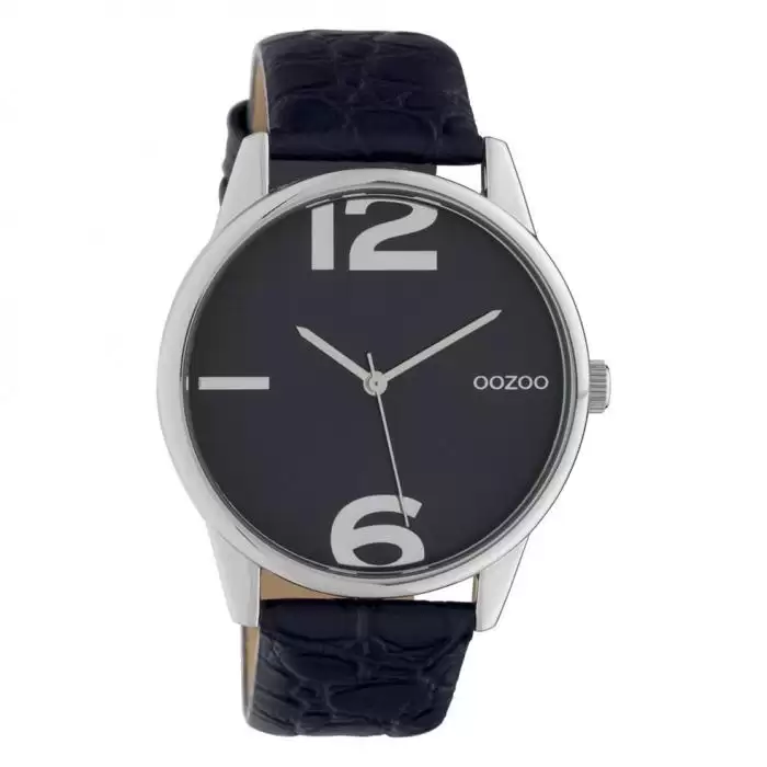 SKU-42620 / OOZOO Timepieces Blue Leather Strap