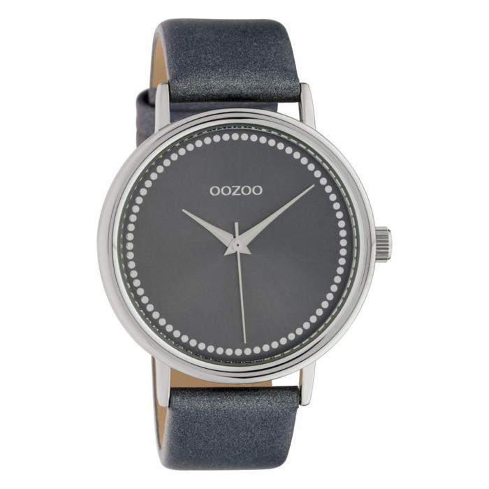 SKU-42663 / OOZOO Timepieces Blue Leather Strap