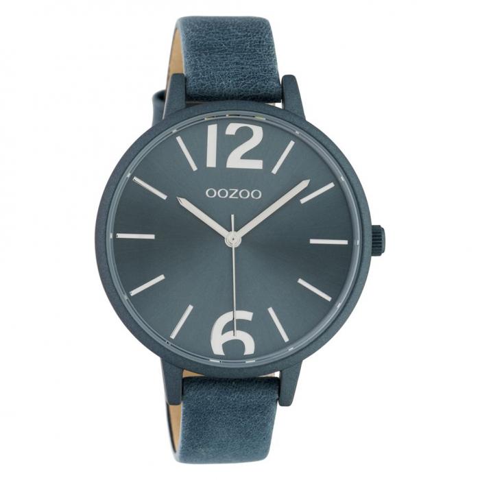 SKU-42734 / OOZOO Timepieces Blue Leather Strap