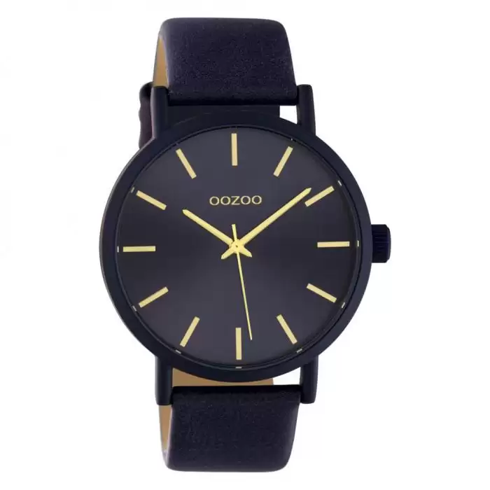 SKU-42744 / OOZOO Timepieces Blue Leather Strap