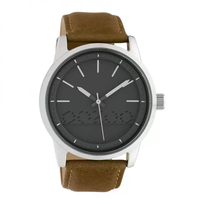 SKU-42469 / OOZOO Timepieces Brown Leather Strap