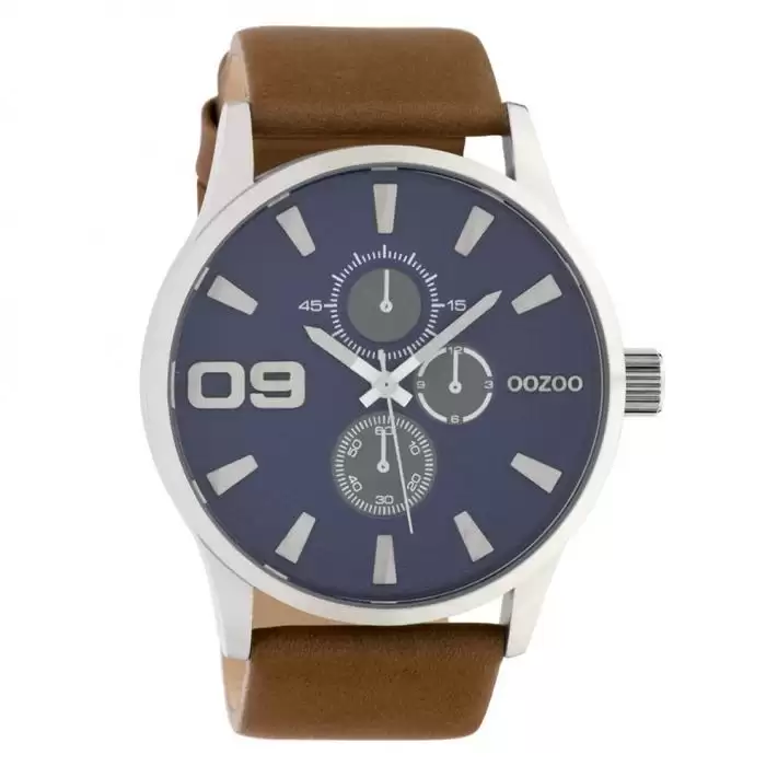 SKU-42472 / OOZOO Timepieces Brown Leather Strap