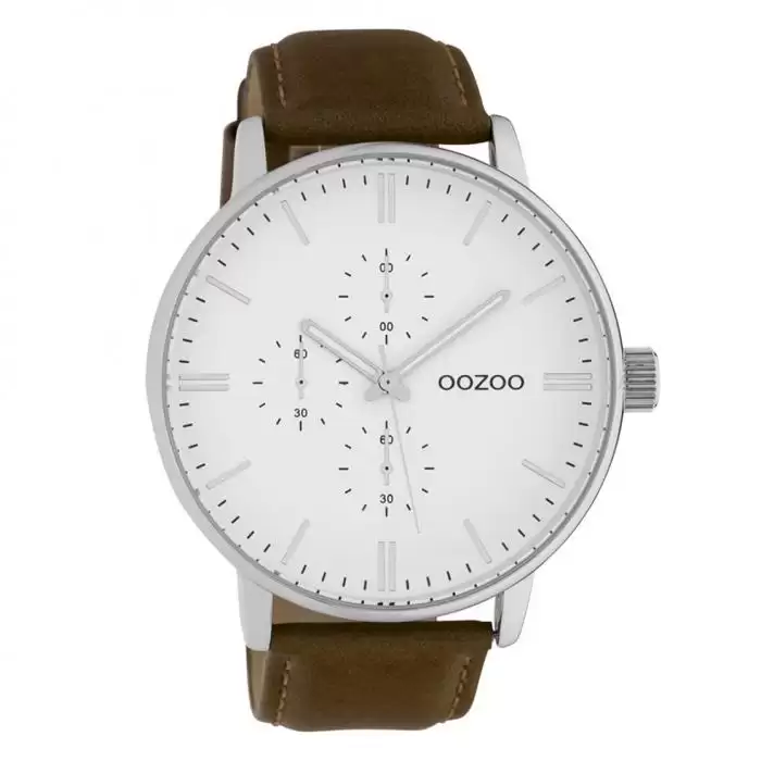 SKU-42473 / OOZOO Timepieces Brown Leather Strap