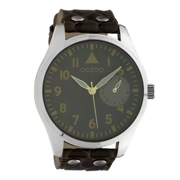 SKU-42575 / OOZOO Timepieces Brown Leather Strap
