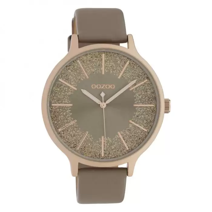 SKU-42647 / OOZOO Timepieces Brown Leather Strap