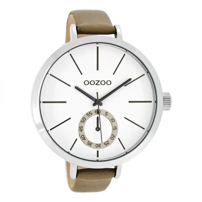 SKU-42764 / OOZOO Timepieces Brown Leather Strap