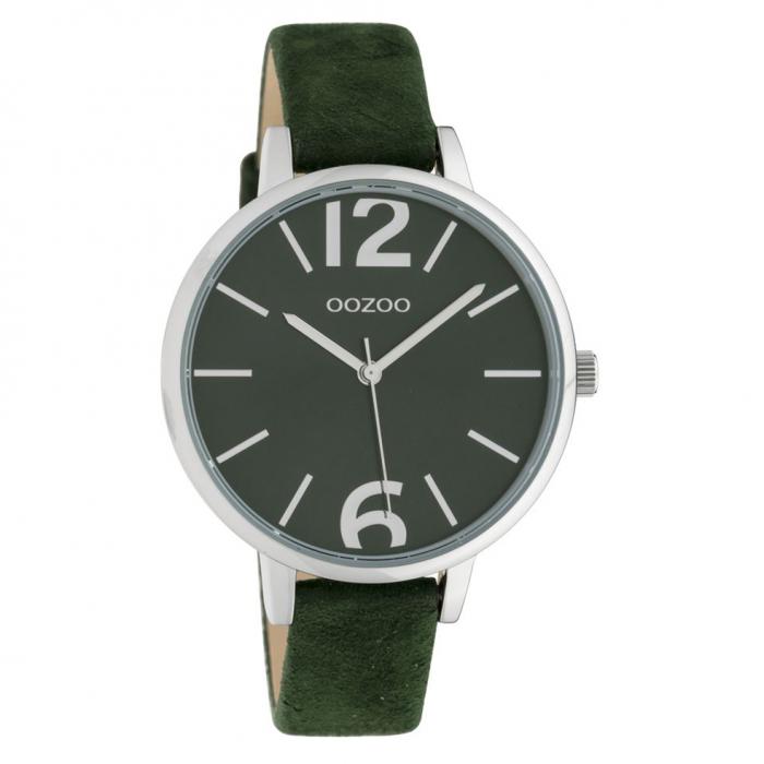 SKU-42671 / OOZOO Timepieces Green Leather Strap