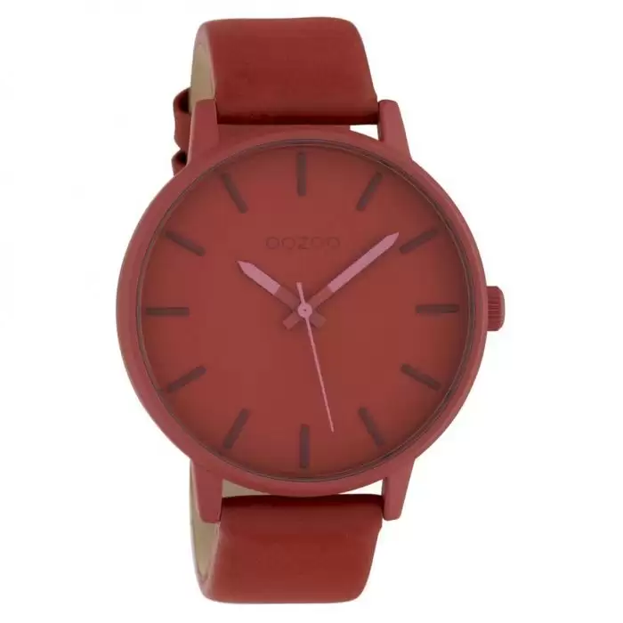 SKU-42624 / OOZOO Timepieces Red Leather Strap