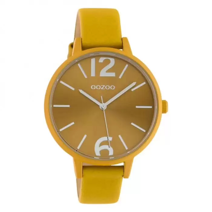 SKU-42675 / OOZOO Timepieces Yellow Leather Strap