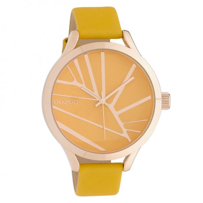 SKU-42768 / OOZOO Timepieces Yellow Leather Strap