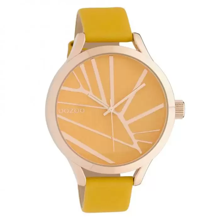 SKU-42768 / OOZOO Timepieces Yellow Leather Strap