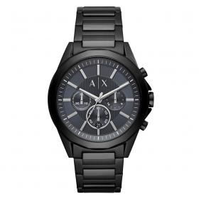 ARMANI EXCHANGE Drexler Black Stainless Steel Bracelet SKU-43517