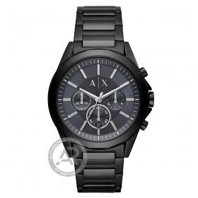 ARMANI EXCHANGE Drexler Black Stainless Steel Bracelet SKU-43517
