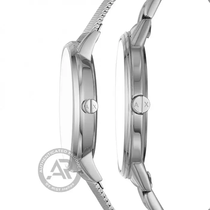 SKU-43782 / ARMANI EXCHANGE Men Women Silver Stainless Steel Bracelet