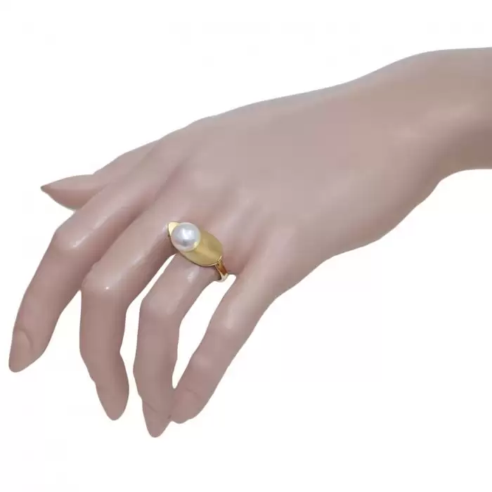 Δαχτυλίδι Ασήμι 925° με Μαργαριτάρι