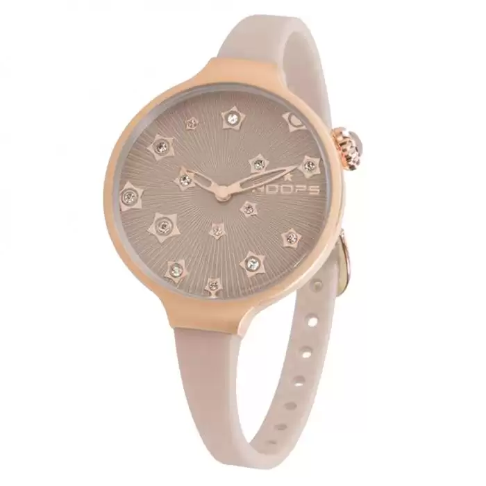SKU-43452 / HOOPS Icon Stars Crystals Beige  Rubber Strap