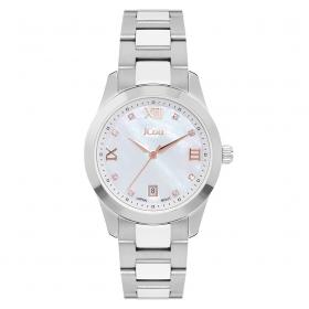 JCOU Pearl Silver Stainless Steel Bracelet SKU-43641