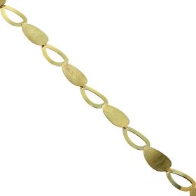 Βραχιόλι με Λουστρέ & Ματ Φινίρισμα Χρυσός Κ14 SKU-44893