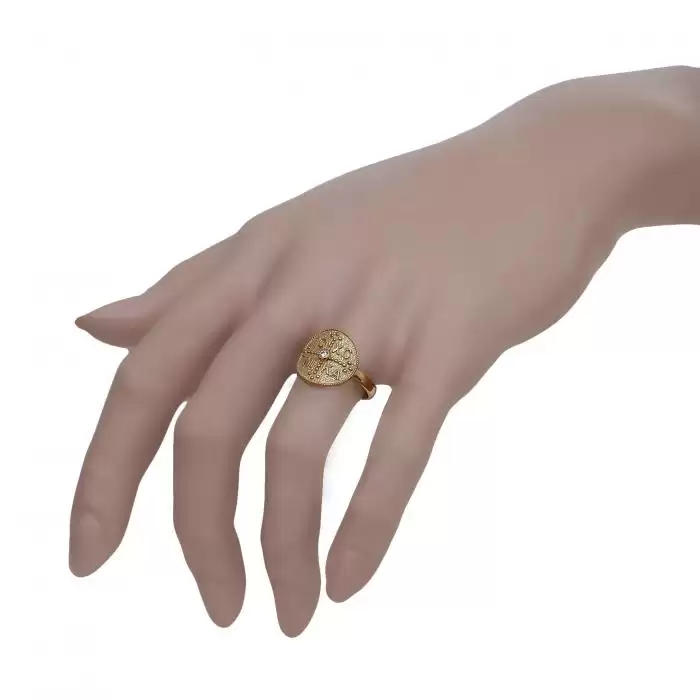Δαχτυλίδι Κωνσταντινάτο Ασήμι 925° με Ζιργκόν