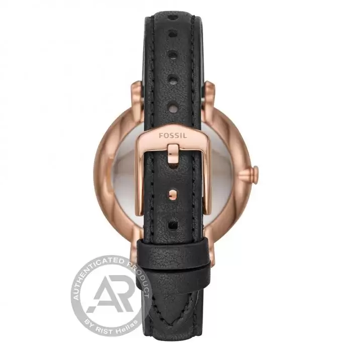 FOSSIL Jacqueline Black Leather Strap SKU-44417