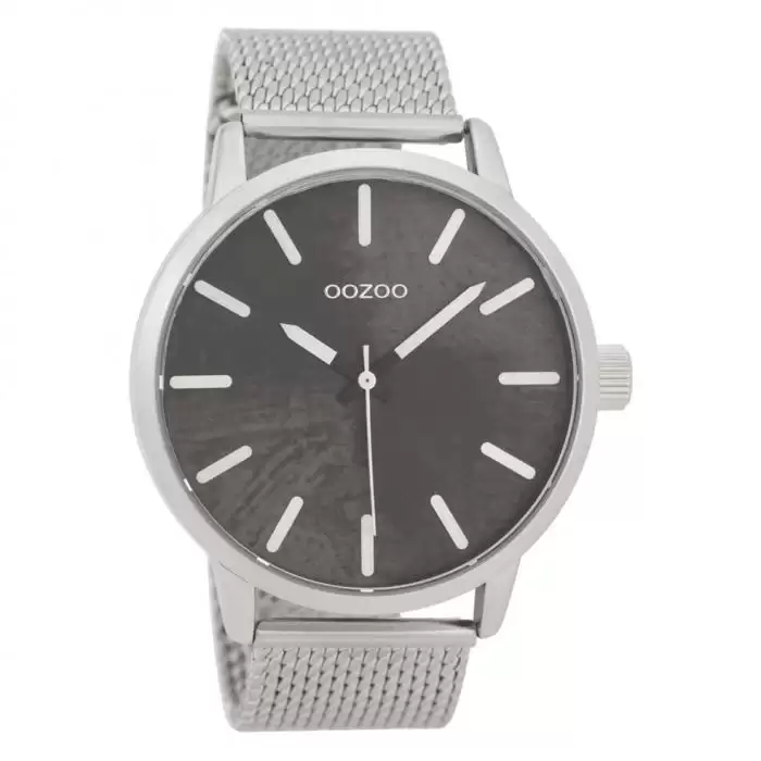 SKU-44926 / OOZOO Timepieces Silver Metallic Bracelet 