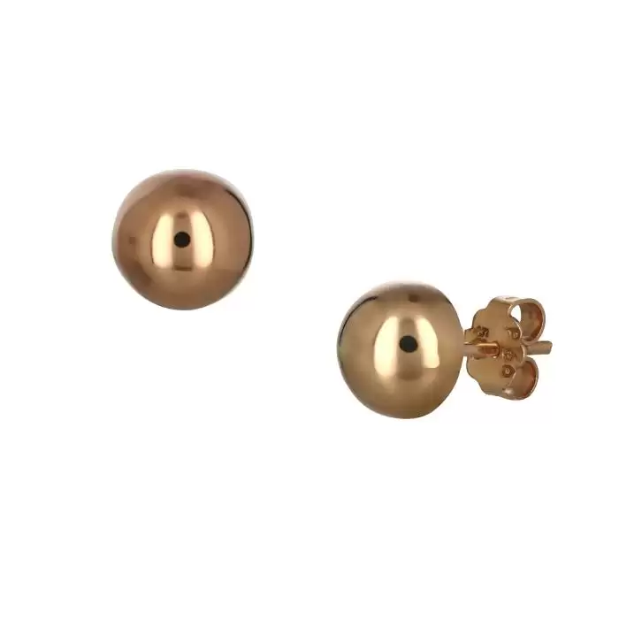 SKU-44745 / Σκουλαρίκια Ροζ Χρυσός Κ14