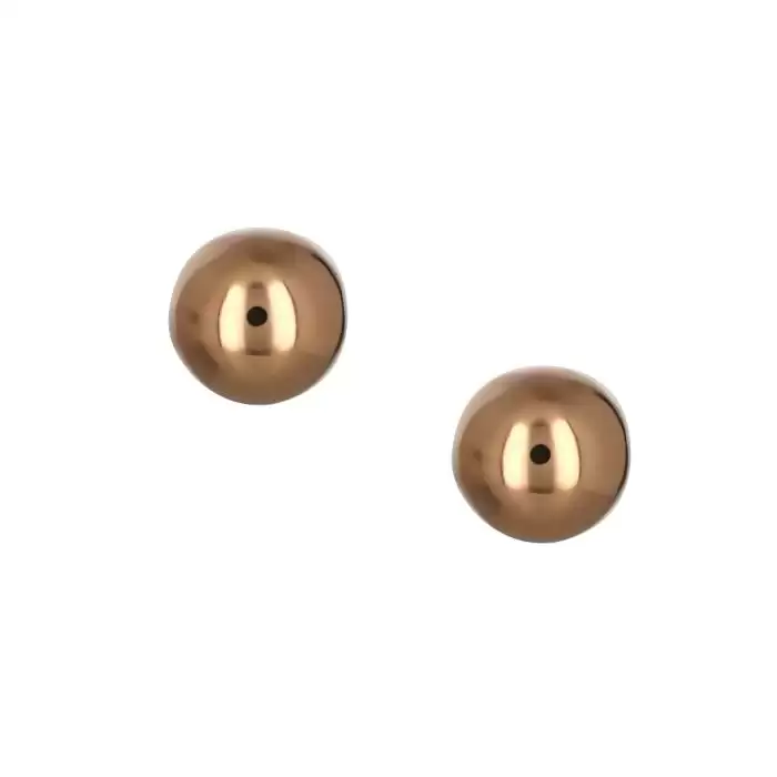 SKU-44745 / Σκουλαρίκια Ροζ Χρυσός Κ14