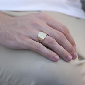 Ανδρικό Δαχτυλίδι Χρυσός K9 SKU-45414