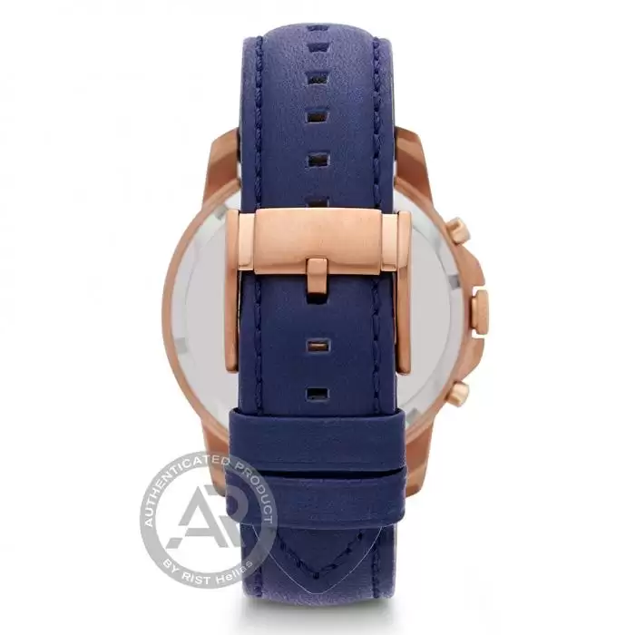 SKU-45156 / FOSSIL Grant Chronograph Blue Leather Strap