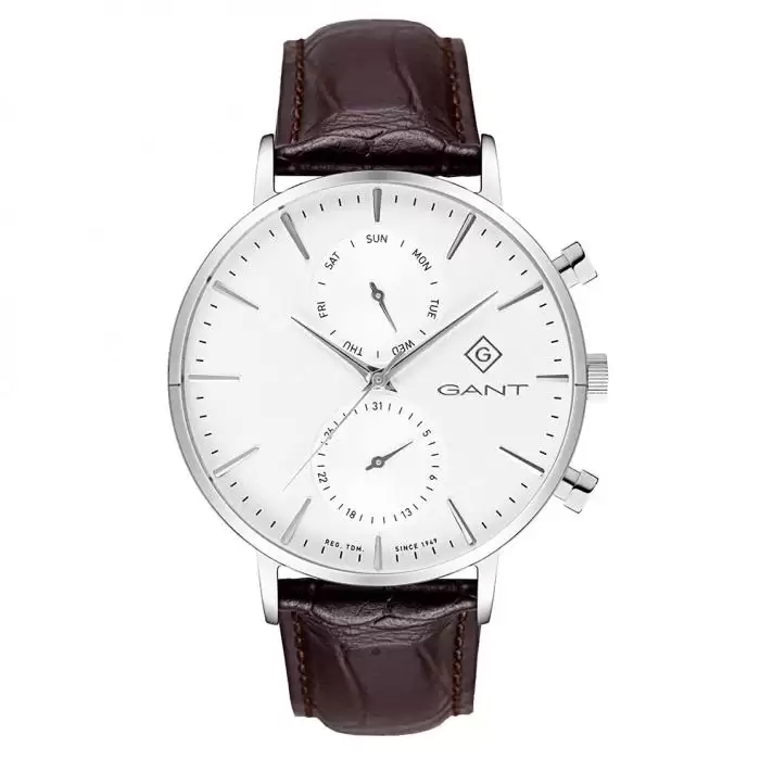 SKU-45802 / GANT Park Hill Day-Date II Brown Leather Strap
