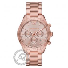 Ρολόι Γυναικείο MICHAEL KORS Layton με Ρόζ Χρυσό Μπρασελέ από Ανοξείδωτο Ατσάλι | MK6796 SKU-45892