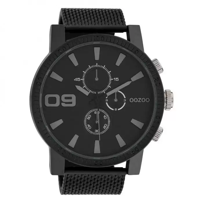 SKU-45666 / OOZOO Timepieces Black Stainless Steel Bracelet