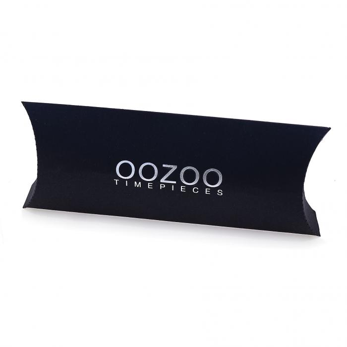 OOZOO Timepieces Summer Black Leather Strap