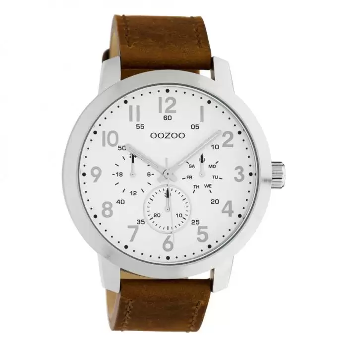 SKU-45658 / OOZOO Timepieces Summer Brown Leather Strap