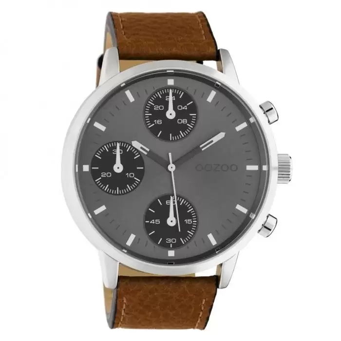 SKU-45671 / OOZOO Timepieces Summer Brown Leather Strap