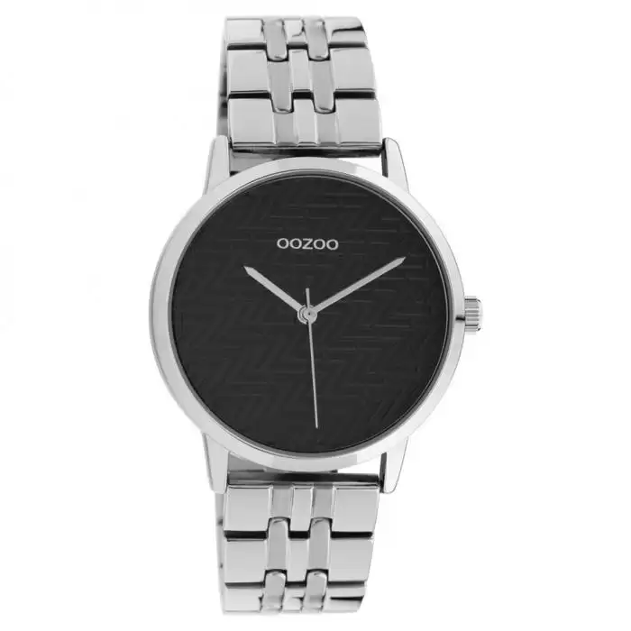 SKU-45689 / OOZOO Timepieces Summer Silver Metallic Bracelet