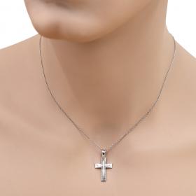 Σταυρός Ανδρικός Μοντέρνος Λευκόχρυσος Κ14 SKU-45535