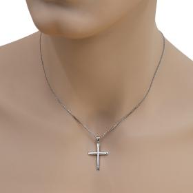 Σταυρός Ανδρικός Λευκόχρυσος Κ14 SKU-45544