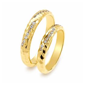Βέρες Γάμου Jeweler Χρυσός με Διαμάντια, Κ9-Κ14-Κ18 SKU-46254