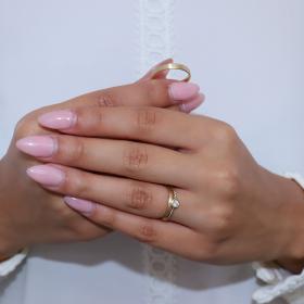 Βέρες Γάμου Jeweler Χρυσός Κ9-Κ14-Κ18 με Ζιργκόν SKU-46878