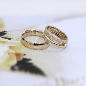 Βέρες Γάμου Jeweler Χρυσός Κ9-Κ14-Κ18 με Ζιργκόν SKU-46924