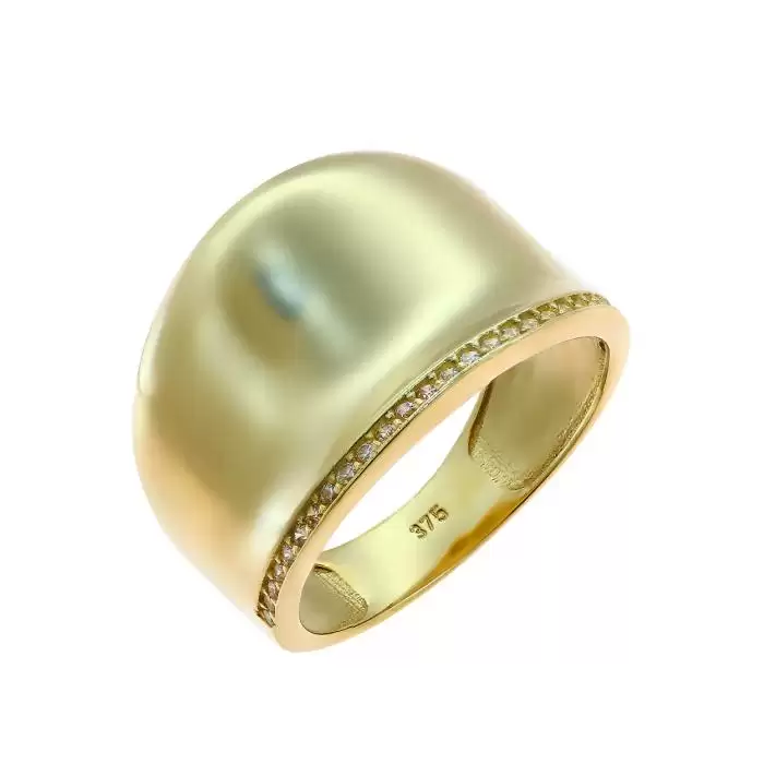 SKU-46075 / Δαχτυλίδι Χρυσός Κ9 με Ζιργκόν