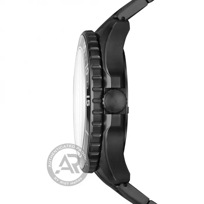 SKU-46161 / FOSSIL FB-02 Black Stainless Steel Bracelet