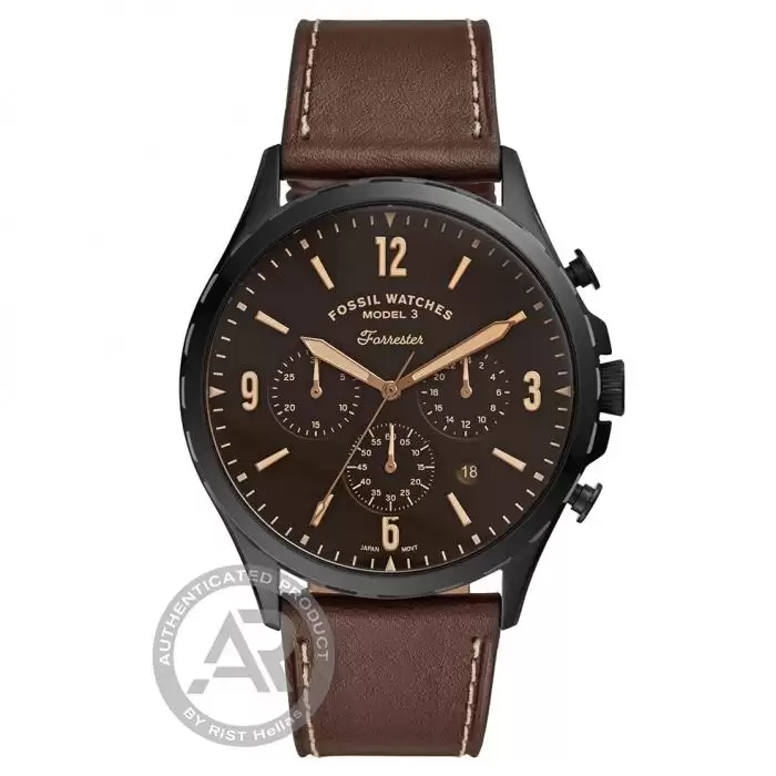 SKU-46159 / FOSSIL Forrester Chronograph Brown Leather Strap