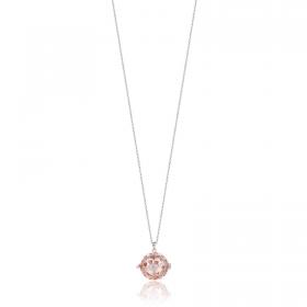 Κολιέ Εγκυμοσύνης Luca Barra από Aνοξείδωτο Aτσάλι με Ζιργκόν SKU-46852