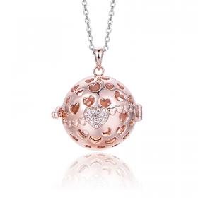 Κολιέ Εγκυμοσύνης Luca Barra από Aνοξείδωτο Aτσάλι με Ζιργκόν SKU-46852