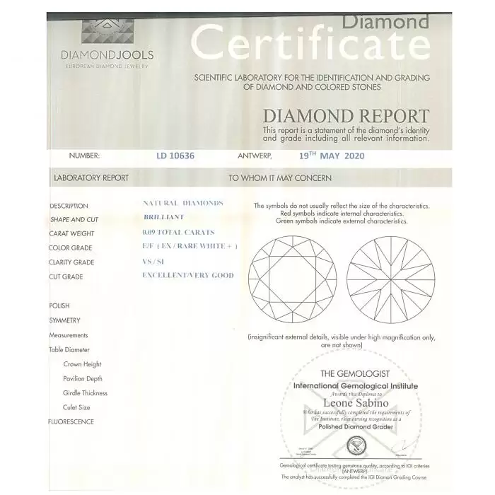 Σταυρός DiamondJools Χρυσός Κ18 με Διαμάντια SKU-46889